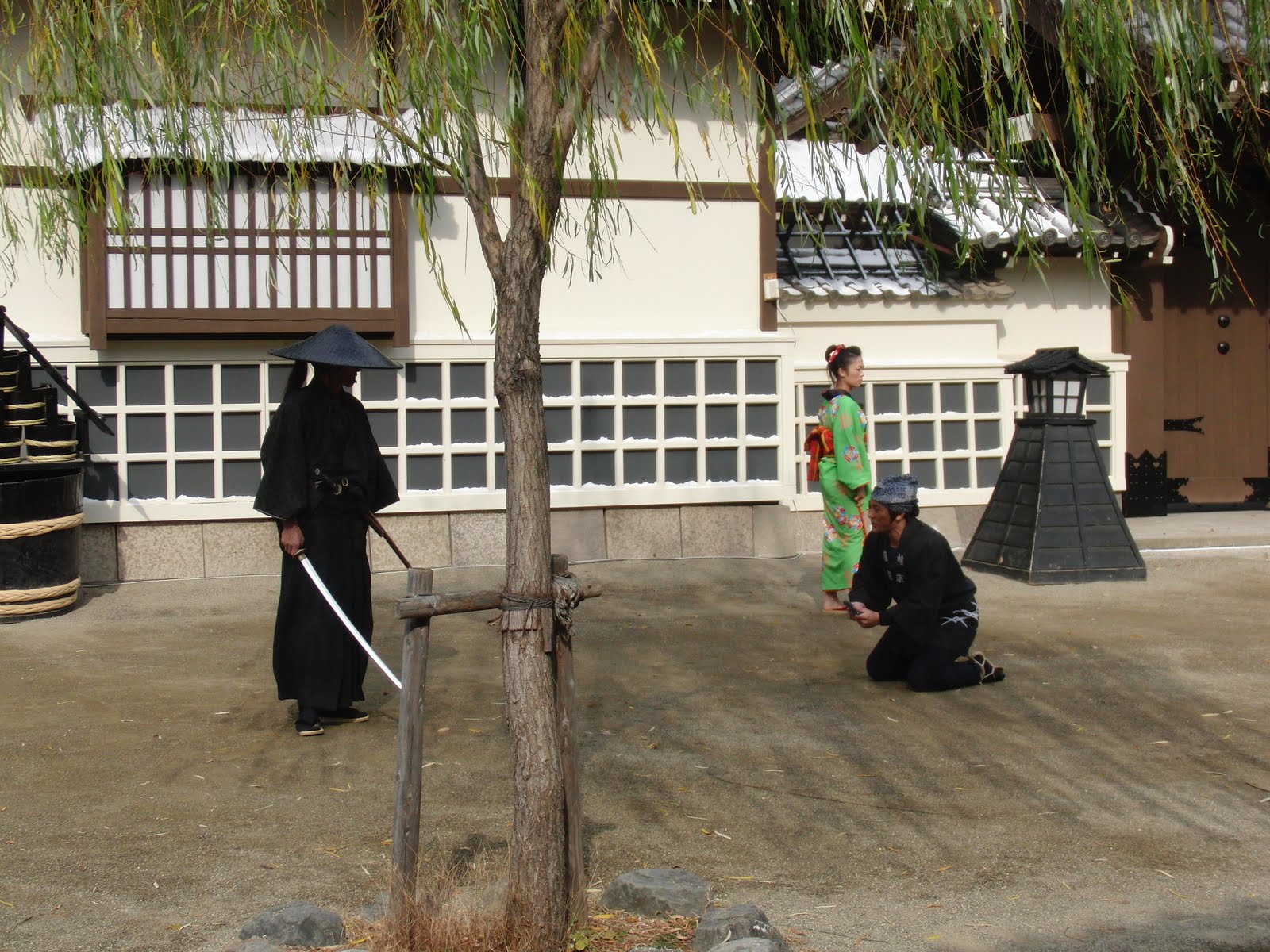Espectáculo de ninjas en los estudios de cine de Kioto