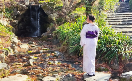 Carlota Alonso en kimono