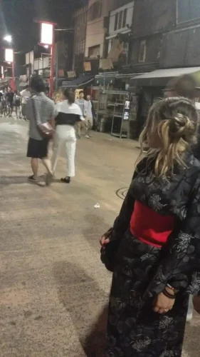 Carla en kimono